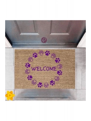 Bfs Kapı Önü Paspası Dekoratif Dijital Baskı Welcome P-2471