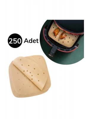 Bfs 250 Adet Air Fryer Pişirme Kağıdı Tek Kullanımlık Hava Fritöz Yağ Geçirmez Yapışmaz Gıda Pişir