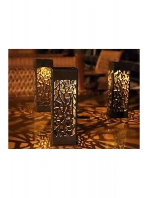 Dekoratif Solar Güneş Enerjili Bahçe Aydınlatması Yürüyüş Yolu Seti 3lü ( 8 Adet )