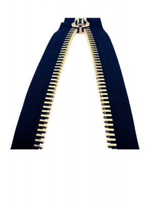 Demir Dişli Çanta Fermuarı en 3 cm Petrol Mavisi