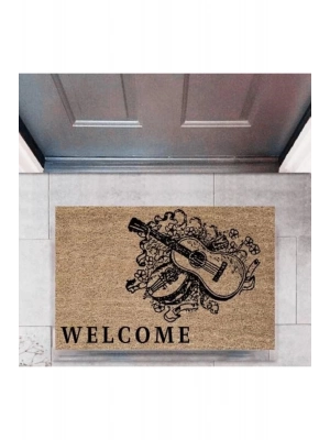 Bfs Kapı Önü Paspası Dekoratif Dijital Baskı Müzikp-2749