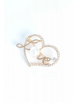 BFS Zirkon Taşlı Metal Broş