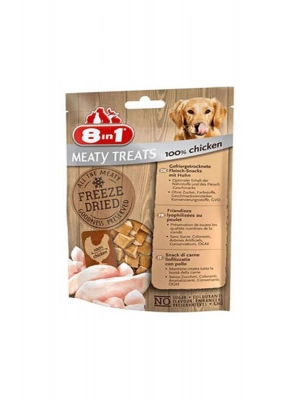 8 in 1 Freeze Dried Tahılsız Kurutulmuş Tavuklu Köpek Ödül Maması 50 Gr