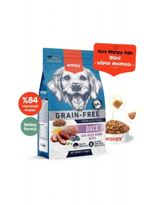 Wanpy Ördekli Tahılsız Yetişkin Köpek Maması 1.5 Kg