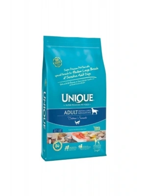 Unique Sensitive Somonlu Orta Ve Büyük Irk Düşük Tahıllı Yetişkin Köpek Maması 3 Kg