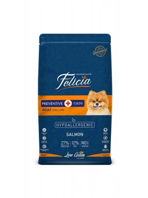 Felicia Düşük Tahıllı Hipoalerjenik Somonlu Küçük Irk Yetişkin Köpek Maması 3 Kg