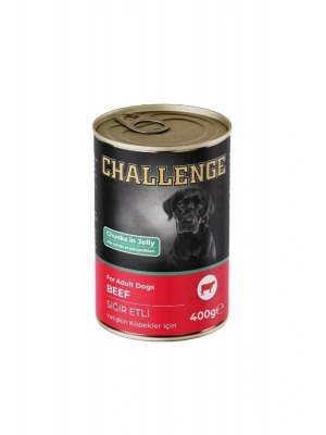 Challenge Sığır Etli Yetişkin Konserve Köpek Maması 400 Gr