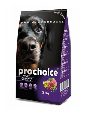 Pro Choice Adult Lamb Kuzu Etli Yetişkin Köpek Maması 3 Kg