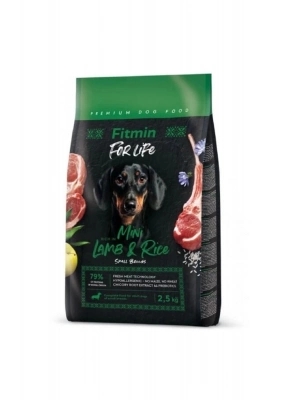 Fitmin For Life Mini Irk Kuzu Etli Ve Pirinçli Yetişkin Köpek Maması 2.5 Kg