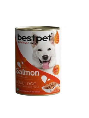 Bestpet Somonlu Jöleli Yetişkin Köpek Konservesi 400 Gr