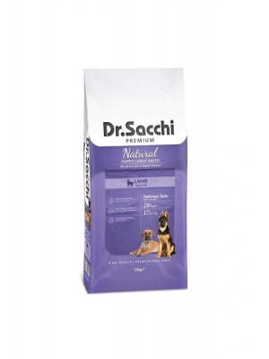 Dr.Sacchi Puppy Büyük Irk Kuzu Etli Yavru Köpek Maması 15 Kg