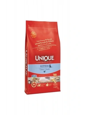 Unique Tavuklu Düşük Tahıllı Yavru Kedi Maması 2 Kg