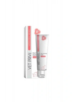 Vet Prive Multivitamin Desteği Sağlayan Kedi Ve Köpekler Için Malt Macun 100 Gr