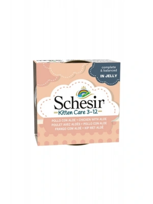 Schesir Kitten Tavuk Ve Aloeveralı Yavru Konserve Kedi Maması 85 Gr