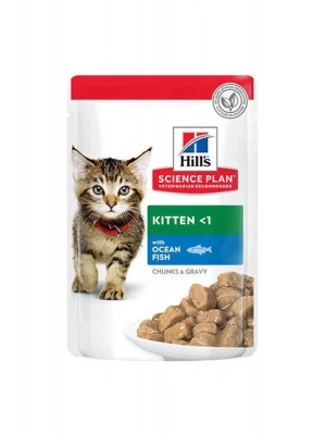 Hills Kitten Okyanus Balıklı Pouch Yavru Konserve Kedi Maması 85 Gr