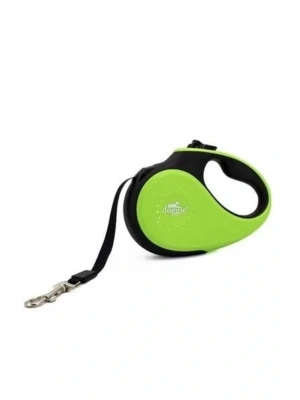 Doggie Soft Otomatik Köpek Uzatma Tasması Medium Yeşil 25 Kg 5 Mt