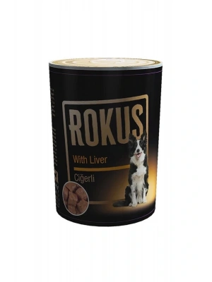 Rokus Ciğerli Yetişkin Konserve Köpek Maması 410 Gr