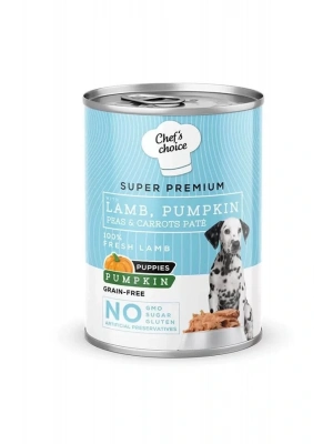 Chefs Choice Kıyılmış Kuzu Etli Ve Balkabaklı Yavru Köpek Konservesi 400 Gr