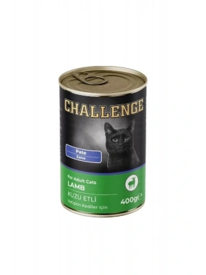 Challenge Pate Kuzu Etli Yetişkin Konserve Kedi Maması 400 Gr