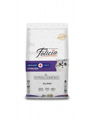 Felicia Düşük Tahıllı Hipoalerjenik Somonlu Kısırlaştırılmış Kedi Maması 2 Kg
