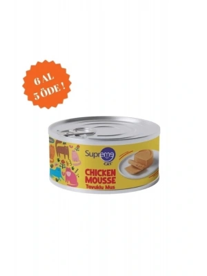Supreme Cat Püre Tavuklu Yetişkin Konserve Kedi Maması 510 Gr 6 Al 5 Öde