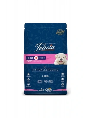 Felicia Düşük Tahıllı Hipoalerjenik Kuzu Etli Orta Ve Büyük Irk Yavru Köpek Maması 15 Kg