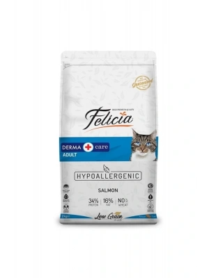 Felicia Düşük Tahıllı Hipoalerjenik Somonlu Yetişkin Kedi Maması 2 Kg