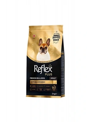 Plus French Bulldog Hypoallergenic Tavuklu Yetişkin Köpek Maması 3 Kg