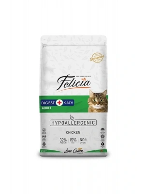Felicia Düşük Tahıllı Hipoalerjenik Tavuklu Yetişkin Kedi Maması 2 Kg