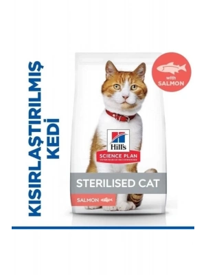 Hills Somonlu Kısırlaştırılmış Yetişkin Kedi Maması 3 Kg