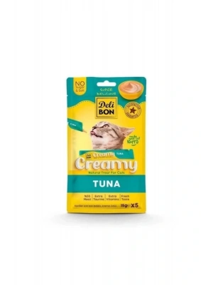 Creamy Ton Balıklı Sıvı Ödül Maması 5X15 Gr