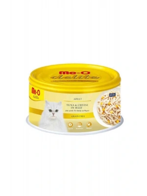 Meo Delite Tahılsız Jöle Içinde Ton Balıklı Ve Peynirli Yetişkin Kedi Konservesi 80 gr X 1 Adet