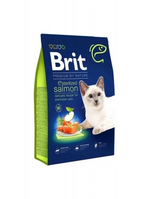 Brit Premium By Nature Sterilised Somonlu Kısırlaştırılmış Yetişkin Kedi Maması 8 Kg