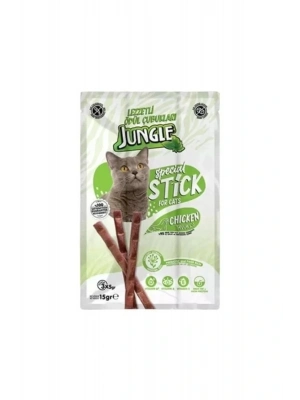 Jungle Tavuklu Stick Kedi Ödülü 3 Adet 5 Gr