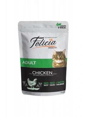 Felicia Tahılsız Tavuklu Pouch Yetişkin Konserve Kedi Maması 85 Gr