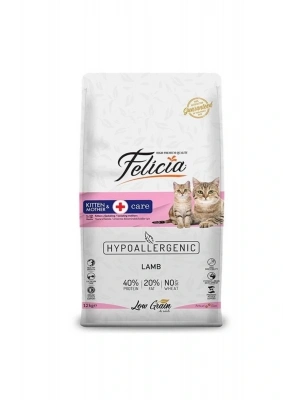 Felicia Hipoalerjenik Kuzu Etli Anne Ve Yavru Kedi Maması 12 Kg