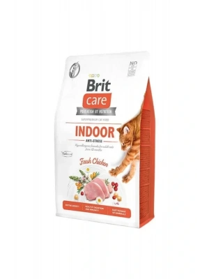 Brit Care Hipoalerjenik İndoor Anti Stress Tavuklu Kedi Maması 2 Kg