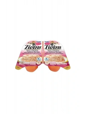 Inaba Twins Jöle İçinde Ton Balıklı Somonlu Ve Tavuklu Yetişkin Konserve Kedi Maması 35 Gr 2 Adet