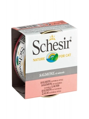 Schesir Somonlu Naturel Konserve Kedi Maması 85 Gr