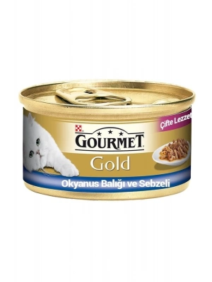 Gourmet Gold Okyanus Balıklı Yetişkin Konserve Kedi Maması 85 Gr