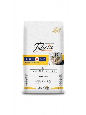Felicia Düşük Tahıllı Hipoalerjenik Tavuklu Kısırlaştırılmış Kedi Maması 12 Kg