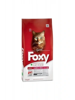 Foxy Kuzulu Ve Pirinçli Yetişkin Kedi Maması 15 Kg