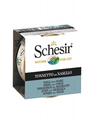 Schesir Tuna Balıklı Ve Barlam Balığı Jöleli Konserve Kedi Maması 85 Gr