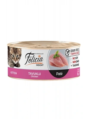 Felicia Tahılsız Tavuklu Kıyılmış Yavru Konserve Kedi Maması 85 Gr