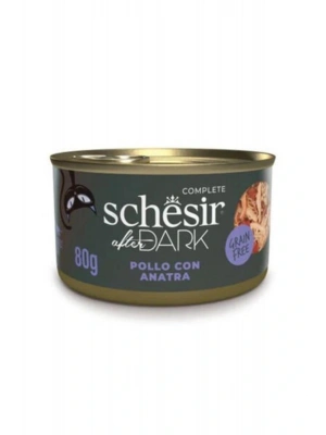 Schesir After Dark Pate Tavuklu Ve Ördekli Yetişkin Kedi Konservesi 80 Gr