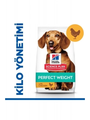 Hills Adult Perfect Weight Mini Tavuklu Küçük Irk Yetişkin Köpek Maması 1.5 Kg