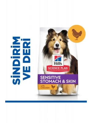 Hills Adult Sensitive Skin Hassas Köpekler İçin Tavuklu Yetişkin Köpek Maması 14 Kg