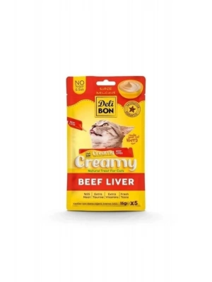 Creamy Dana Ciğerli Sıvı Ödül Maması 5X15 Gr