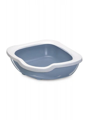 Fred Köşe Açık Kedi Tuvaleti Mavi 50x65x15.5 Cm