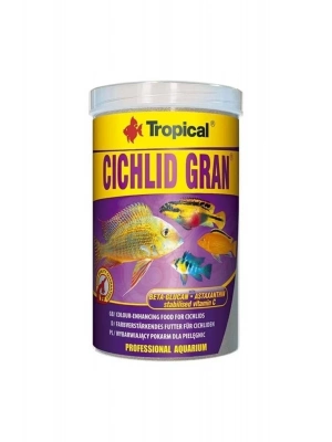 Tropical Cichlid Gran Cichlid Balıkları Için Renklendirici Granül Balık Yemi 250 Ml 138 Gr